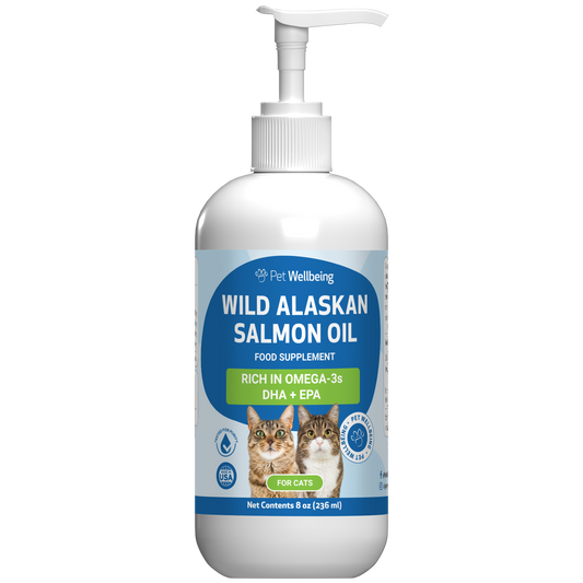 Wild Alaskan Salmon Oil - Omega-3s for Skin Health in Cats