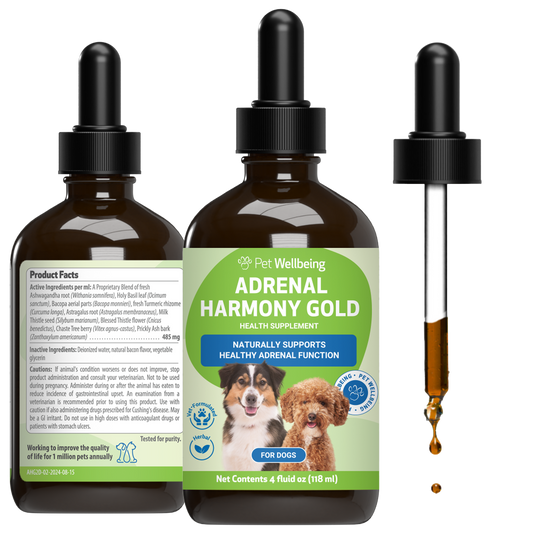 Adrenal Harmony Gold - Supports Healthy Cortisol Levels and Adrenal Function in Dogs