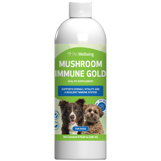 Mushroom Immune Gold - Holistic Complementary Immune and Antioxidant Support for Dogs