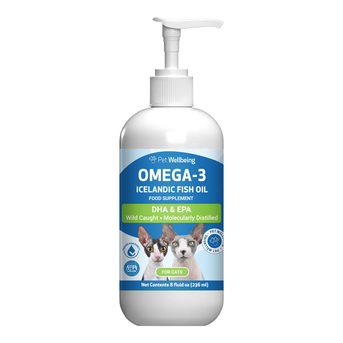 Pet Wellbeing - Omega-3 Icelandic Fish Oil_front