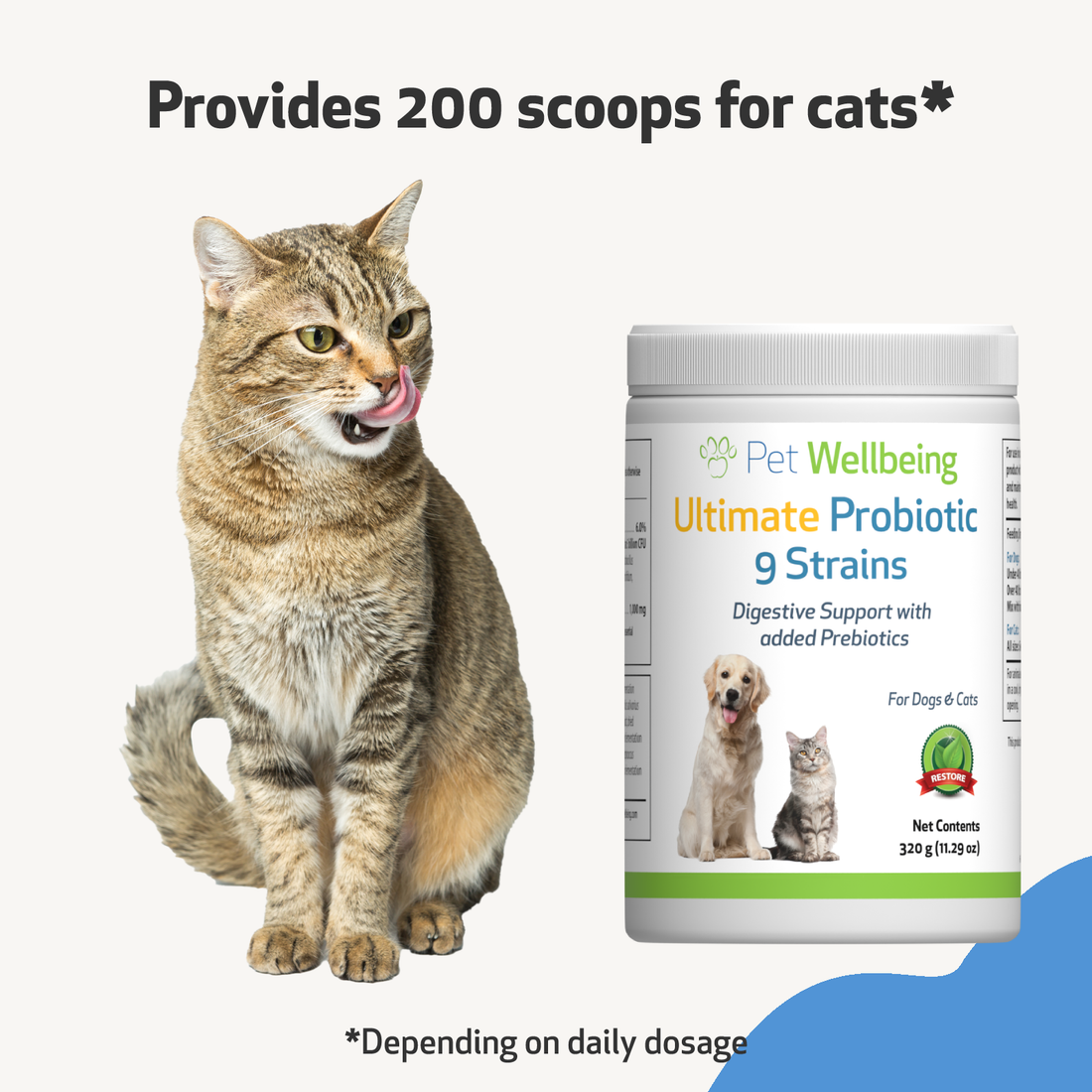 Ultimate Probiotic 9 Strains with Prebiotics Gut Microbiome Health f Pet Wellbeing UK